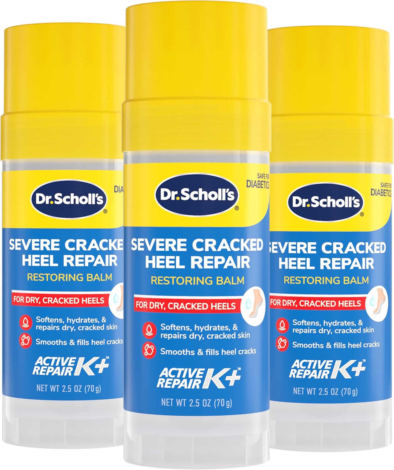 Dr. Scholl's Severe Cracked Heel Repair Restoring Balm 2.5oz, with 25% Urea for Dry, Cracked Feet, Heals and Moisturizes for Healthy Feet - Image 11