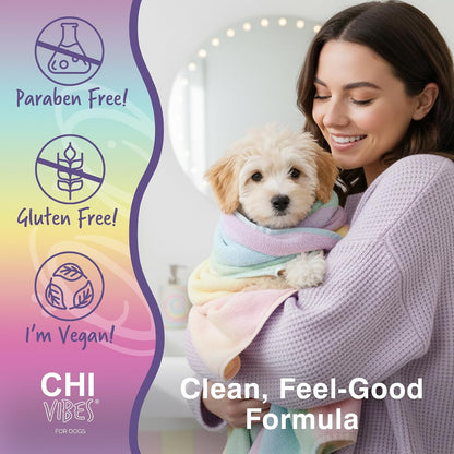 USA imported professional dog shampoo and conditioner packaging detail