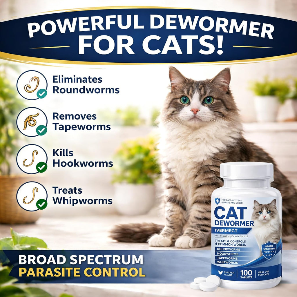 Luxevib feline worm medicine chicken flavored pills for kittens