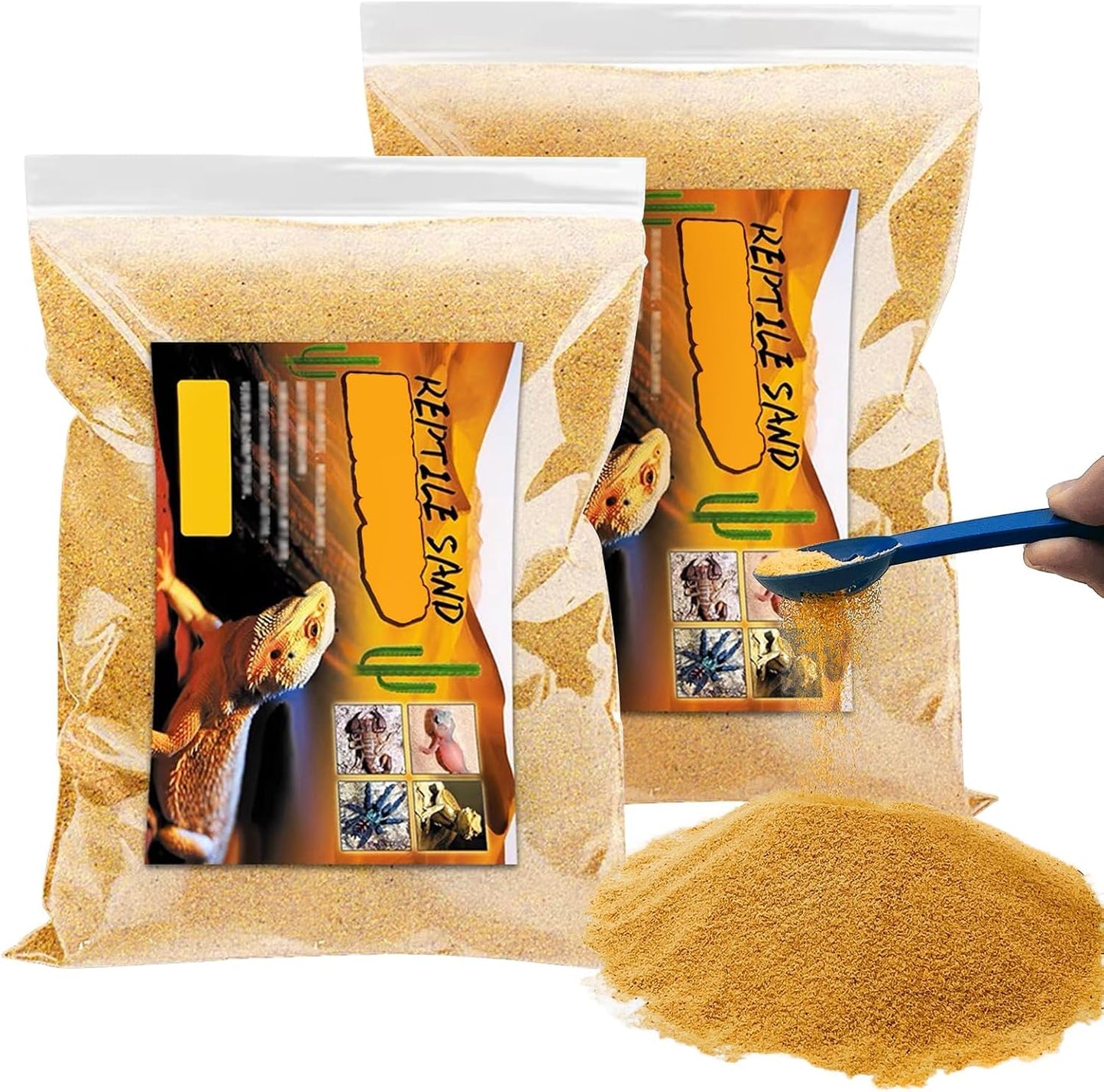 BNOSDM Reptile Sand,2.2lb Bearded Dragons Sands Substrate Bedding,Lizard Yellow Desert Blend Sands for Snakes Geckos Tortoises Turtle Tarantula - Image 10