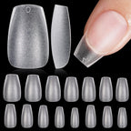 Tomicca short coffin nail tips set 240 pieces