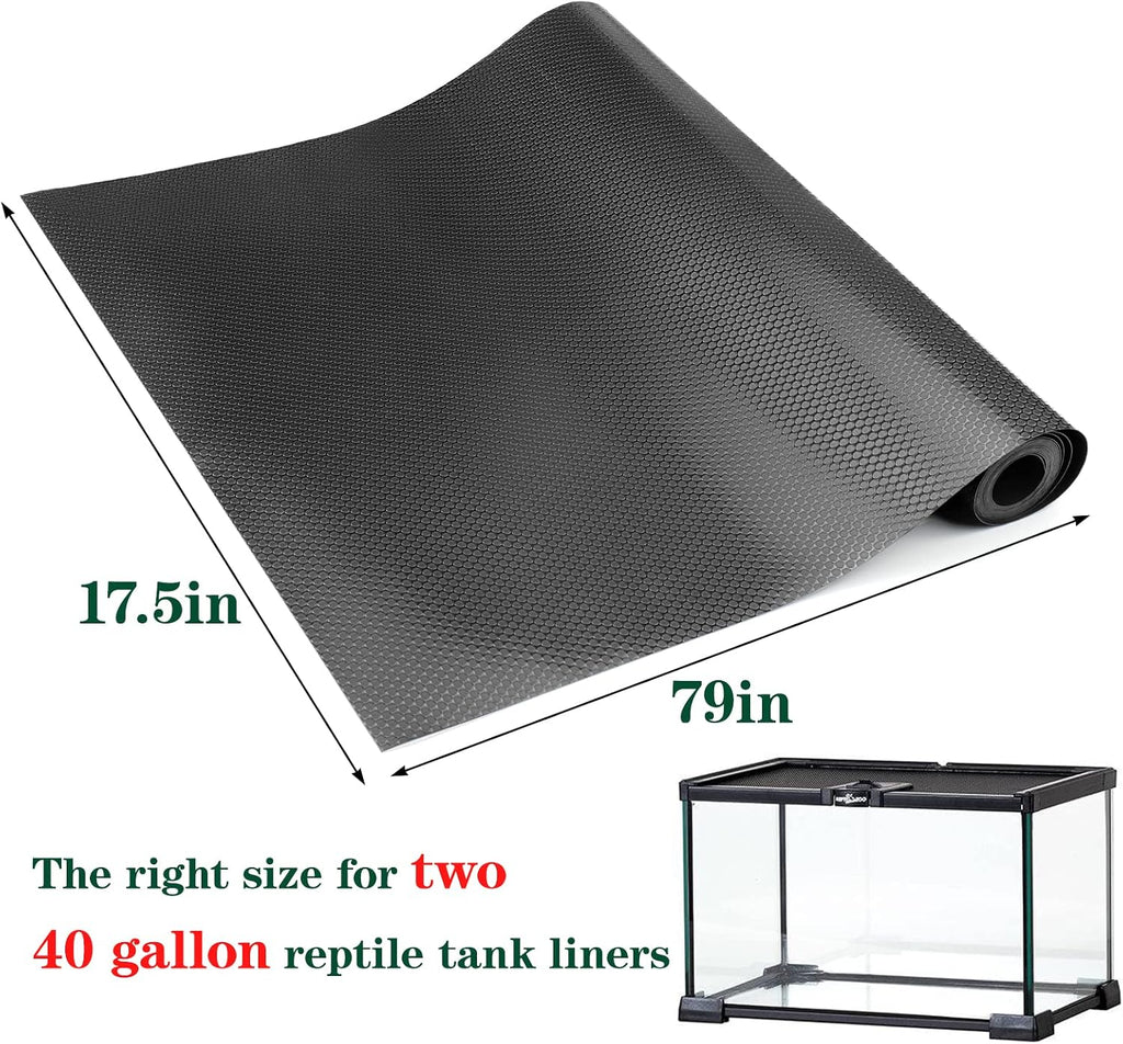 Vodolo non-adhesive reptile terrarium flooring in use