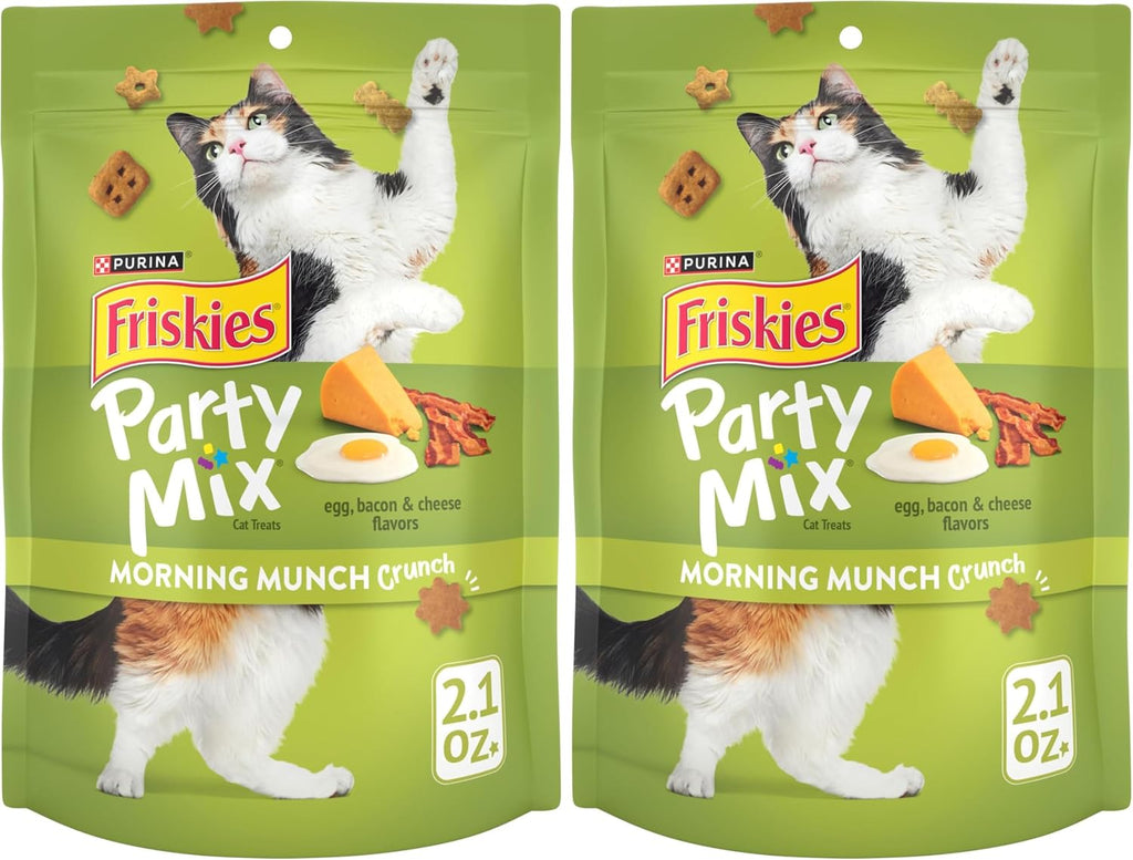 Purina Friskies Party Mix Morning Munch Crunch Cat Treats - (Pack of 10) 2.1 oz. Pouches - Image 13