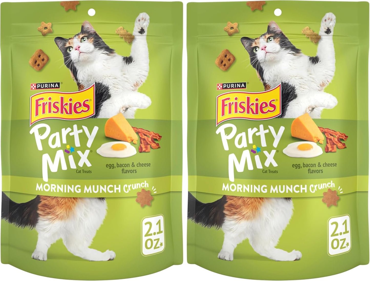 Purina Friskies Party Mix Morning Munch Crunch Cat Treats - (Pack of 10) 2.1 oz. Pouches - Image 13