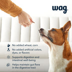 Wag premium USA imported dog digestive supplement close up