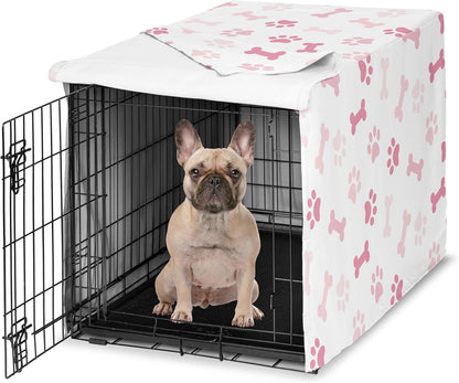 Sweet Jojo Designs 36in. Medium Dog Crate Cover (Bones and Paw Prints) for Boys Pet Cage, Kennel Covers (Modern, Cartoon, Doggy, Puppy, Neutral, Paws Print, Whimsical, Playful, Slate Navy Blue) - Image 14