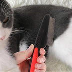 WeddHuis daily coat care grooming brush being cleaned in a bowl of soapy water.