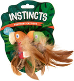 Two pack SmartyKat catnip and silvervine bird toys