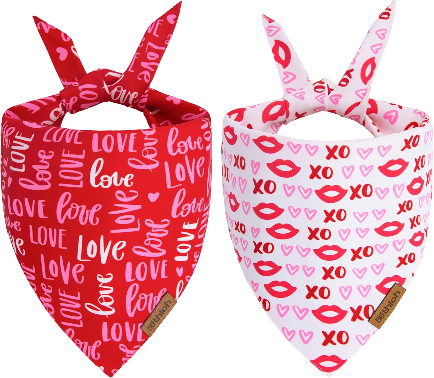 4th of July Dog Bandanas - 2 Pack Reversible USA Patriotic Bandana for Boy and Girl | Premium Durable Fabric | American Flag Pet Scarf for Small Medium Large and Extra Large Dogs (Large) - Image 9