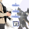 YUDODO breathable mesh dog backpack side view illustrating ergonomic shoulder straps