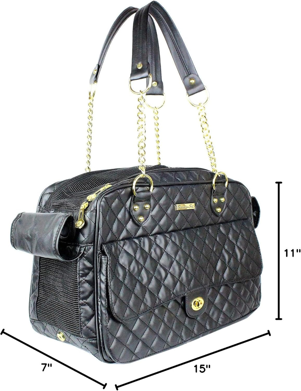 Small dog inside Parisian Pet fashion carrier
