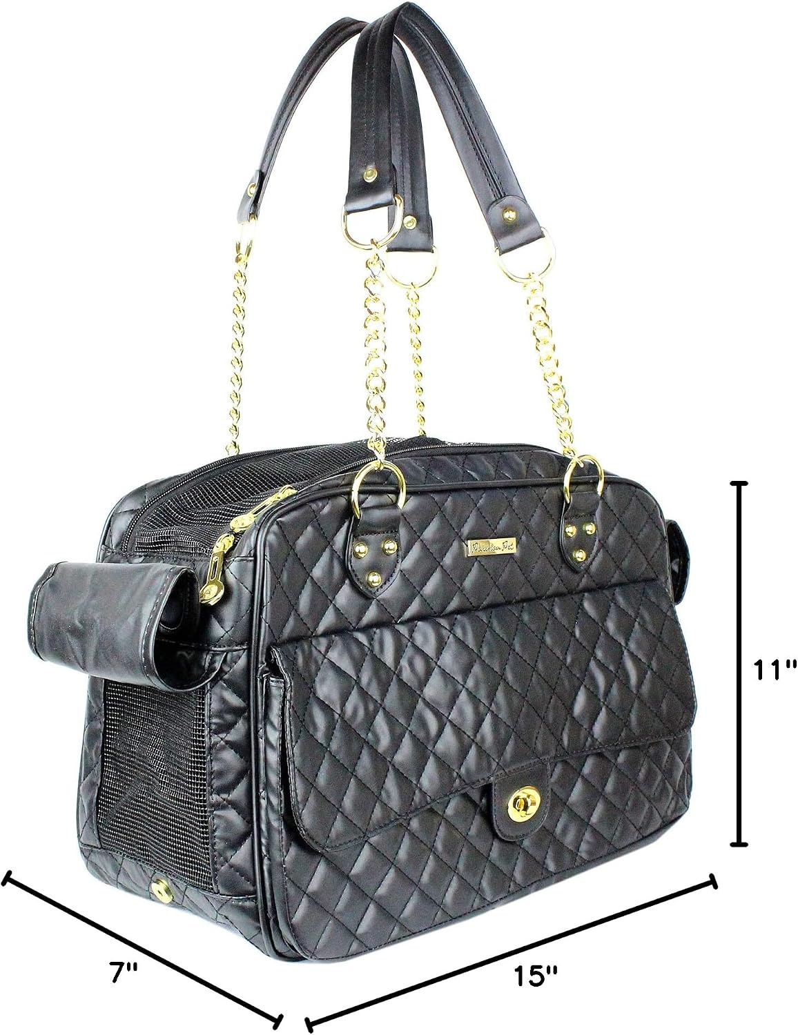 Small dog inside Parisian Pet fashion carrier