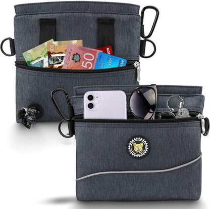 Viklluyr puppy training bag detailing the built-in waste bag dispenser