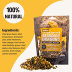 Premium imported USA lizard treats with dried mealworms and crickets