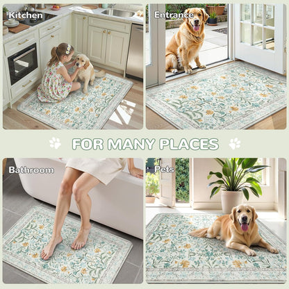 Folded Lahome washable puppy training pads stacked together
