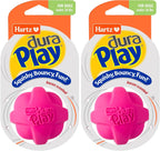 Hartz DuraPlay Ball Squeaky Latex Dog Toy, Neon Green, Neon Pink & Neon Orange, Large 3 Count Pack - Image 15