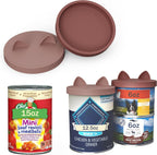 OHMO 2 Pack Pet Food Can Lids, (12.5-14oz) BPA Free Silicone Covers for Cat and Dog Food Cans, Camo&Light Green - Image 11