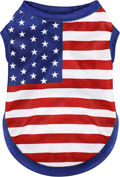 Paiaite American Flag Inspired Dog Vest front view blue medium