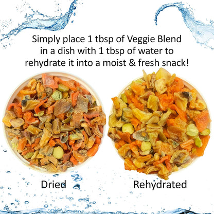Exotic Nutrition natural carrot and sweet potato dried pieces