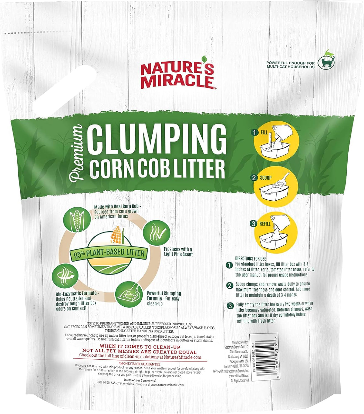Nature's Miracle 10 pound bag handle detail