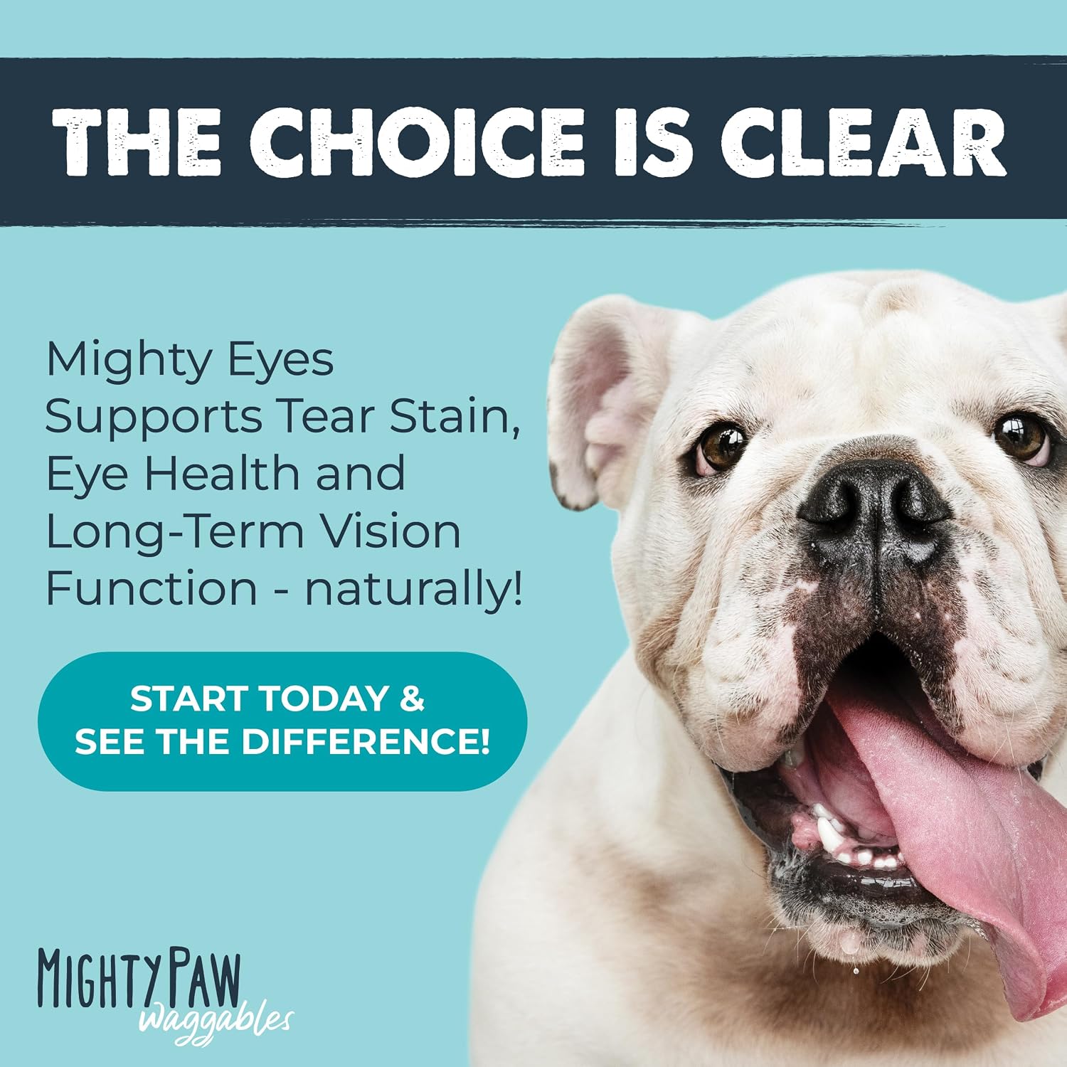 Mighty Paw Waggables Eyes premium veterinarian formulated pet supplements