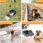 Ergonomic comfort grip handle on a premium imported pet clean up tool