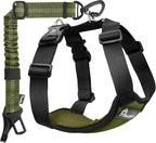 Pawaboo Dog Seat Belt Harness for Car, Dog Car Harness Seatbelt with Double Clips, Adjustable Breathable Pet Vest & Dogs Safety Tether with Elastic Bungee for Small Medium Large Pet, L, Black - Image 12