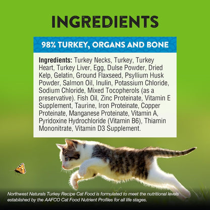 High protein human grade limited ingredient cat food bag overview.