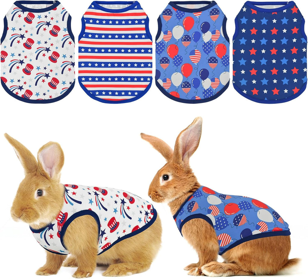 Vehomy small pet clothes size chart detailing neck and chest measurements for small animals.