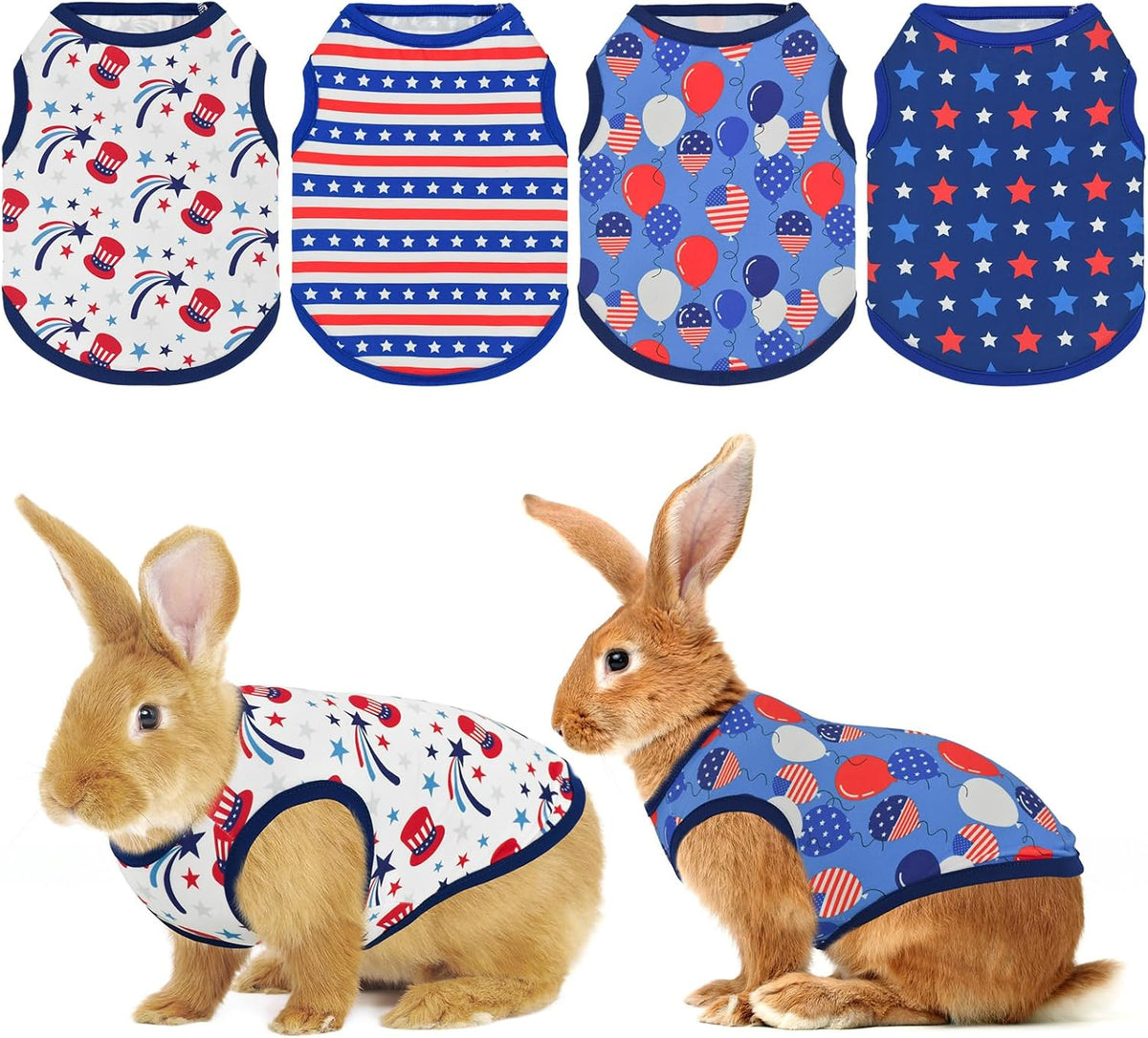 Vehomy small pet clothes size chart detailing neck and chest measurements for small animals.