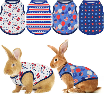 Vehomy small pet clothes size chart detailing neck and chest measurements for small animals.