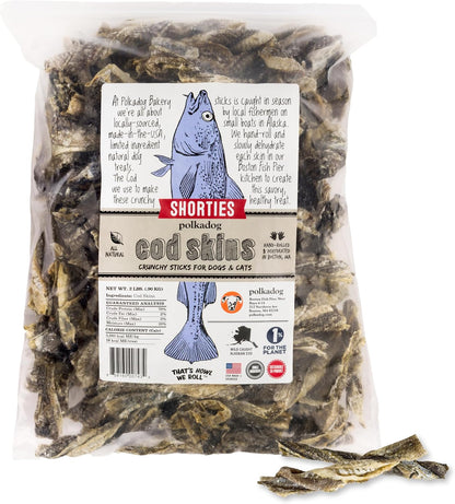 Polkadog Cod Skins for Dogs (2lb Regular) - Single Ingredient, Wild-Caught Fish Skin Natural Dog Treat Chews. High in Lean Protein & Omega 3. Hypoallergenic, Grain Free. Handcrafted & Made in USA - Image 12