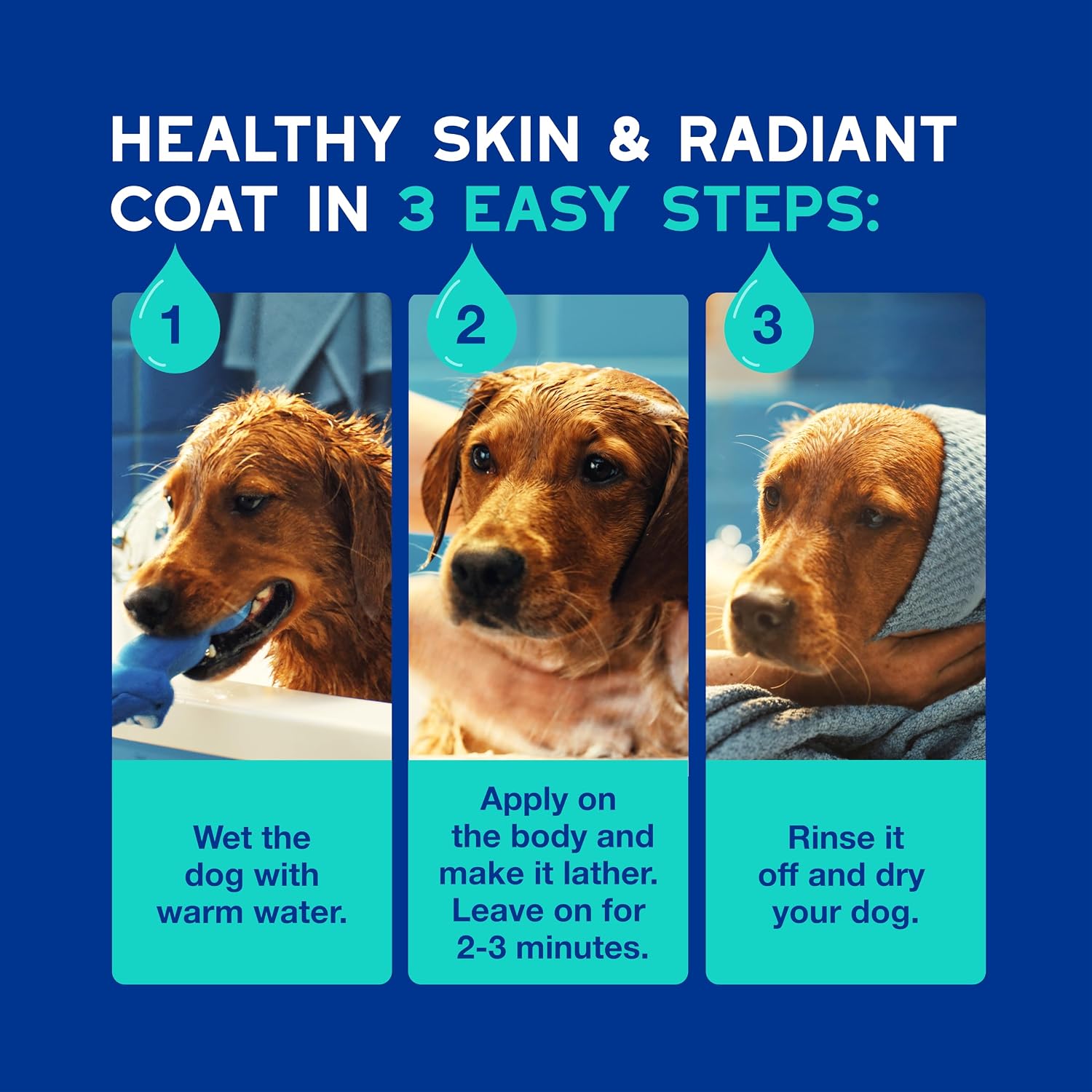 High quality imported dog shampoo for skin hydration