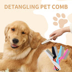 Professional stainless steel pet detangling tool