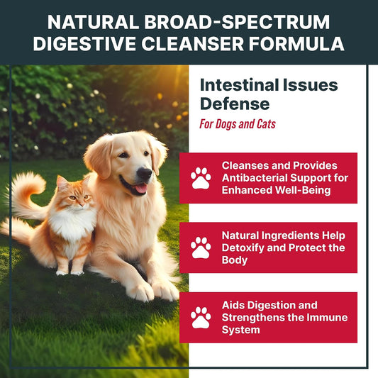 MaxBuddy liquid herbal cleanser drops for dogs and cats gut support