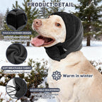 Pacify adjustable pet ear muffs showing drawstring design