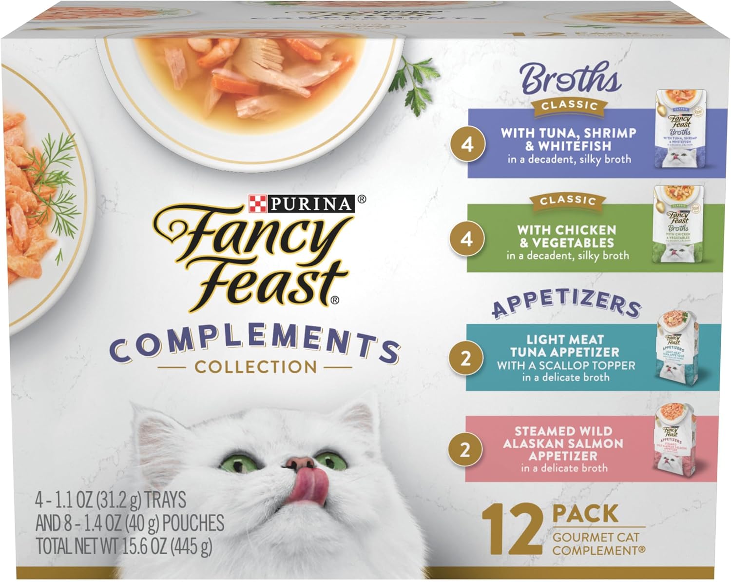 Purina Fancy Feast Seafood Classic Pate Collection Grain Free Wet Cat Food Variety Pack - (Pack of 30) 3 oz. Cans - Image 10
