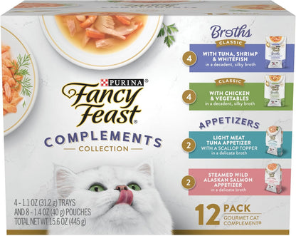 Purina Fancy Feast Seafood Classic Pate Collection Grain Free Wet Cat Food Variety Pack - (Pack of 30) 3 oz. Cans - Image 10