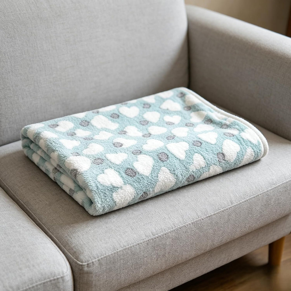 1 Pack Flannel Pet Blanket - Machine Washable, All-Season Warmth, Pet Bed Mat, Suitable for Small to Large Cats and Dogs - Blue, 20 * 30Inch - Image 11