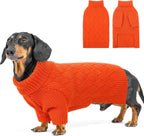 Small Dog Sweater, Turtleneck Dog Sweater for Cold Weather, Puppy Knitwear Pullover for Christmas Thanksgiving, Pet Winter Knitted Sweatshirt for Pug Dachshund, Red S - Image 11
