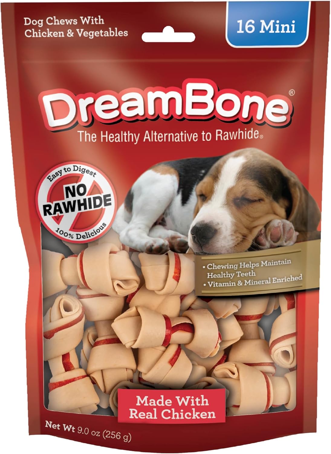 DreamBone Chicken Mini Bone Dog Treats, Daily Rawhide-Free Chew, Digests Safely and Completely, With Real Protein, Chicken and Veggies, 50 count - Image 13