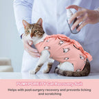 Pumyporeity pink kitten surgical suit side angle view