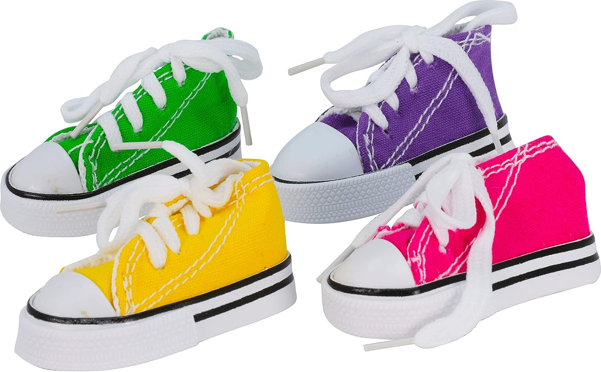 Close up of Bonka Mini Sneakers showing cotton texture and laces