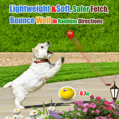 Flat burger shape latex squeaky ball toy being gripped easily by a small puppy.