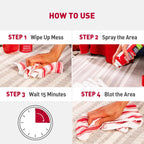 Nature's Miracle foaming aerosol pet spot cleaner application view