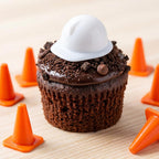 Small novelty pet safety cap bottle topper view
