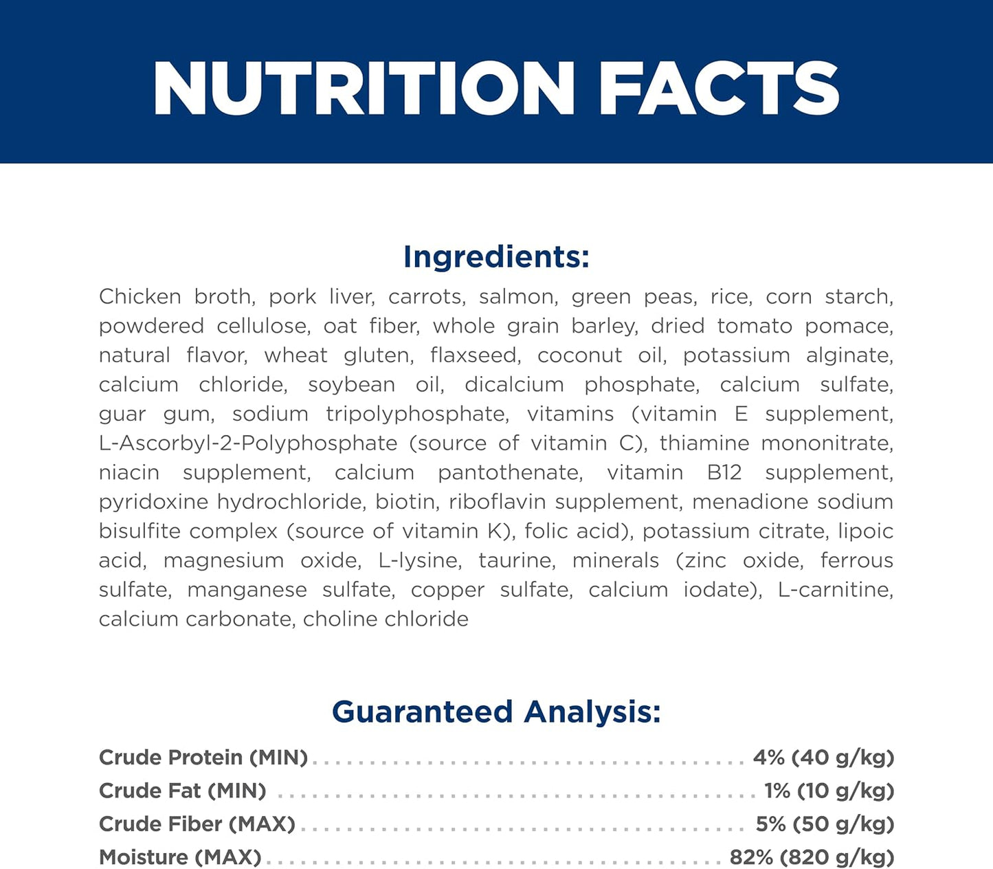 Hill's Science Diet breakthrough nutrition pouch showing lean muscle support icons.
