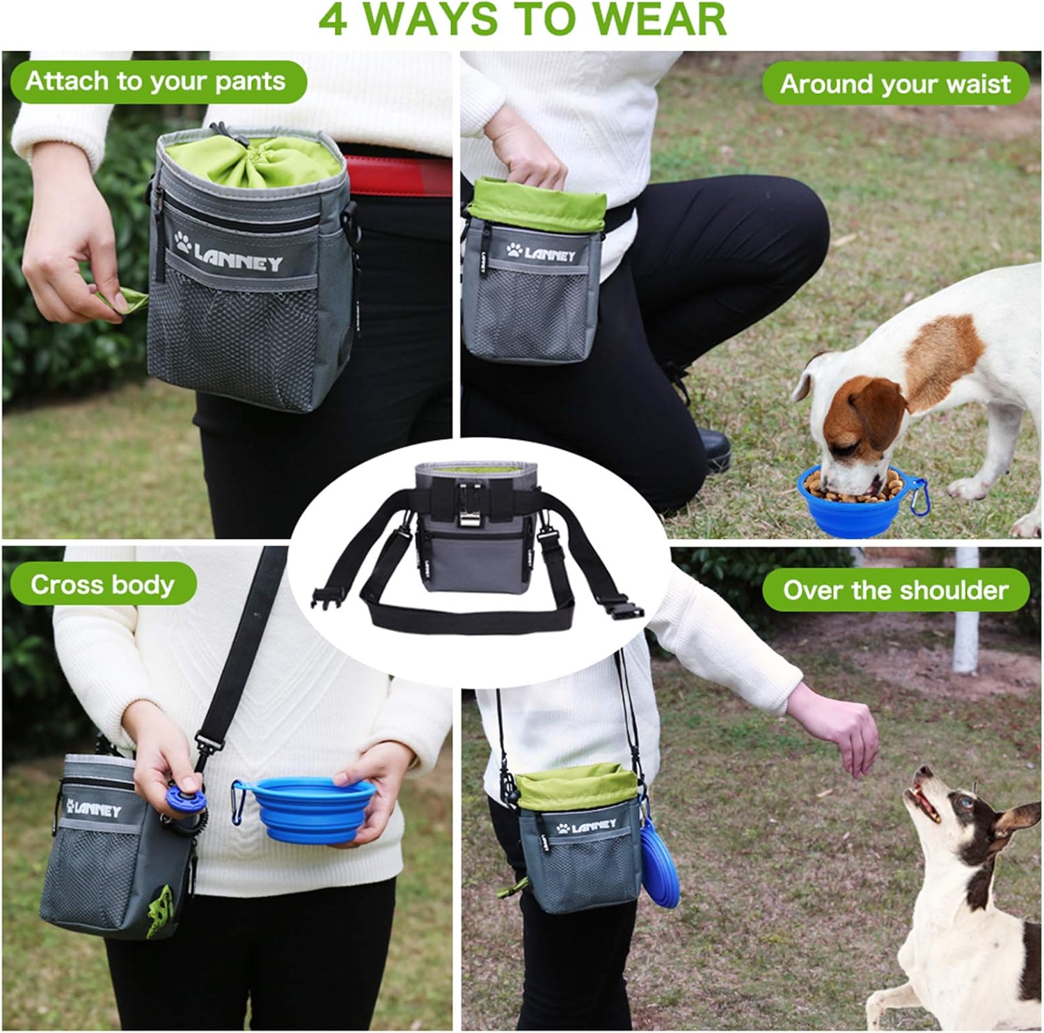 LANNEY water-resistant 600D Oxford cloth training tote with zippered phone pocket