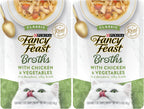 Purina Fancy Feast Broths Classic With Chicken and Vegetables Lickable Wet Cat Food Broth Topper, Pack of 16, 1.4 oz Pouches - Image 10