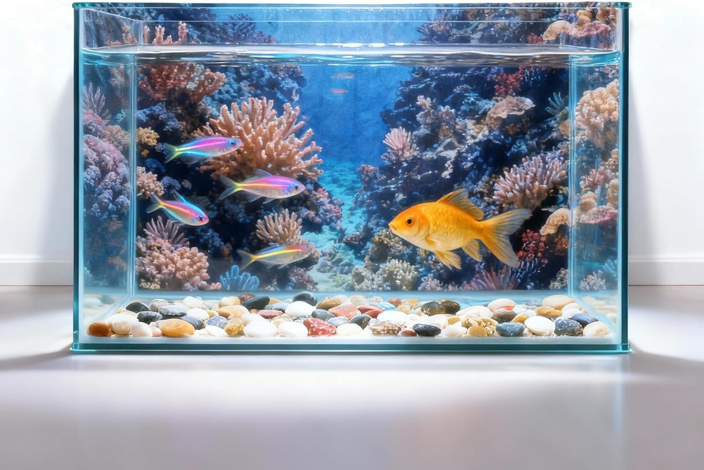 Lightweight foldable polyester fabric aquarium background scenery pack